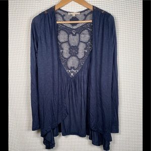 Relished blue viscose top women size S